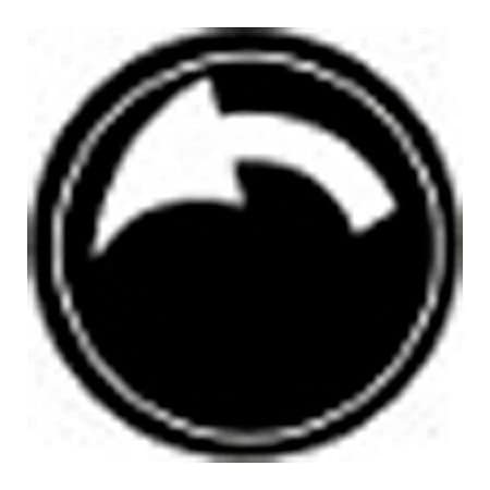 Springer Controls Co T.E.R., Rotate Counter-Clockwise Button Insert, Use w/ MIKE & VICTOR Pendants PRTA018MPI